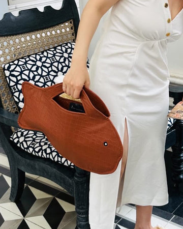 Fishy Fish Bag ( Brown )