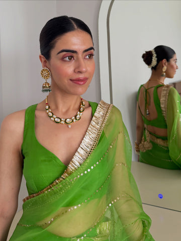 Laila - e - Husn saree ( Tota Hara  )