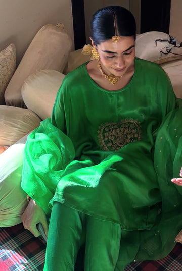 Dil e Zaar ( Farshi set - Pista Barfi ) With dupatta