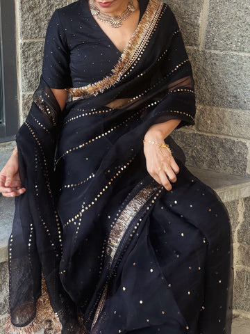 Laila - e - Husn saree ( Black )