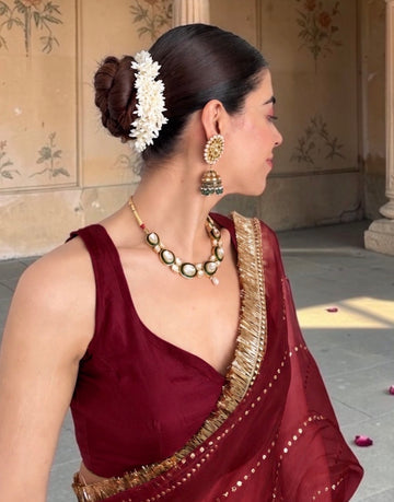 Laila - e - Husn saree ( Shahi Maroon )