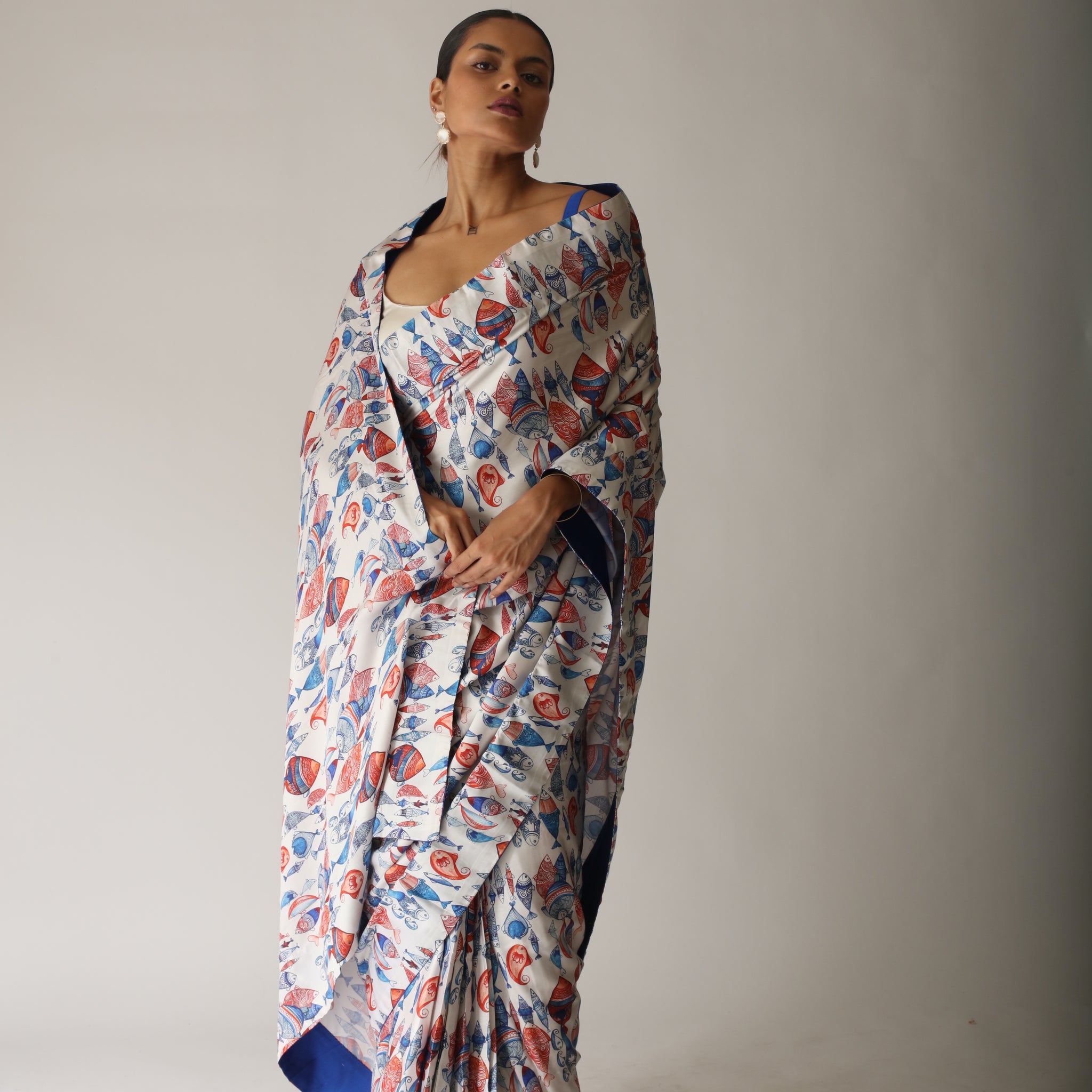 'UNDER THE OCEAN' Saree and Blouse